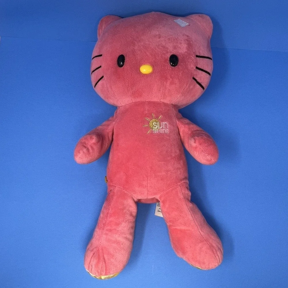 Build A Bear Sunshine Pink Hello Kitty Plush 20 Inch Stuffed Animal No Bow Toy